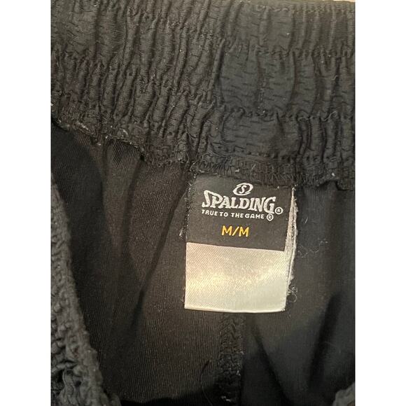 Spalding Black Athletic Shorts Mens M - Picture 3 of 3